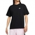 Camiseta preta Nike Sportswear Loose Fit, modelo masculino, com logotipo branco no peito.
