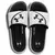Chinelo Under Armour Ignite em preto e branco, com design esportivo e logo da marca.