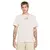 Camiseta Nike M90 Airmax Day 2 em modelo masculino, com estampa frontal em tons neutros.