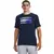 Camiseta masculina azul marinho da Under Armour com logotipo em destaque