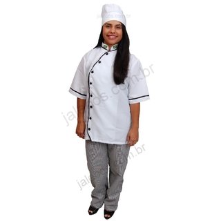 Calça Gourmet Chef (Carijó Xadrez) Pied de Poulet.