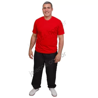 Camisa Básica Gola Olímpica Manga Curta Unissex - comprar online