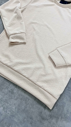 Sweater WAFFLE WALL Natural ESFR en internet