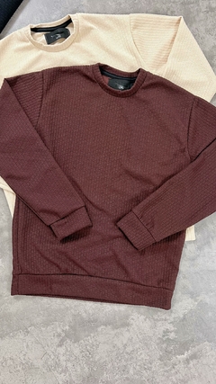 Sweater WAFFLE WALL Marron ESFR en internet
