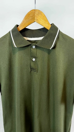 Chomba de algodón Verde C/Blanco ESFR - comprar online