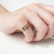 Anillo Doble inicial oro 18 k - comprar online