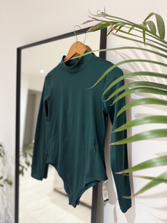 Body básico media polera Verde inglés en internet