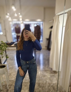 Body básico media polera Azul - comprar online