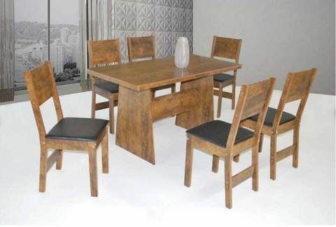 CONJ MESA DESTAK 6C MILENA FOSCO BAGUM PT/BRZE/DEM