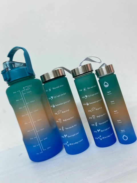 SET BOTELLAS MOTIVACIONALES X 4