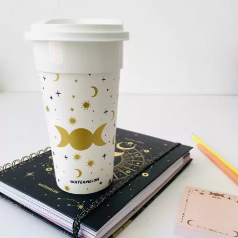 Vaso doble capa lunas