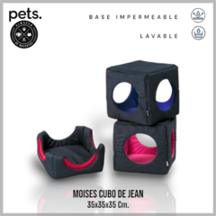 MOISES CUBO DE JEAN SEÑOR JACK 35X35X35 CM - comprar online