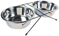SET COMEDERO TRIXIE ACERO INOXIDABLE 4 MEDIDAS - pets