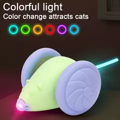 RATON INTERACTIVO RECARGABLE MOVIMIENTO Y LUZ USB - pets