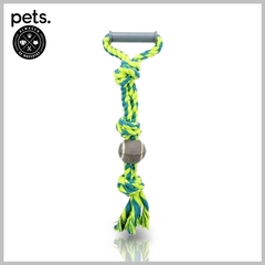 JUEGO DE CUERDA CON PELOTA TENIS COLORES SURTIDOS Ø6/50 CM - comprar online