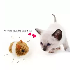 Juguete Para Gatos Ratón Plush Que Vibra - pets