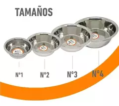 COMEDERO ACERO INOXIDABLE BASE FULL ANTIDESLIZANTE / N° 1, 2, 3 Y 4 en internet