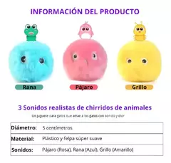 Imagen de PELOTA INTERACTIVA FROG-E SONIDO A GRILLO, PAJARO O RANA