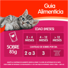 Whiskas Sobrecito Para Gatitos Carne en Salsa 85 G - comprar online