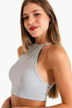 TOP HALTER LUREX - comprar online