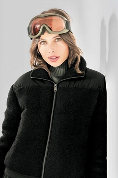 Campera sire con corderito combinada