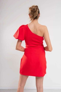 VESTIDO CORTO MANGA GLOBO - comprar online