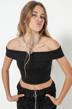 TOP COMBUSTION S/M NENA MICROFIBRA OFF SHOULDER (CB2497109) - InCrescendo