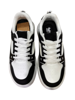 ZAPATILLA WAKE CORDON URBANA 35-40 NEGRO BLANCO (WK343/1NBL) - comprar online