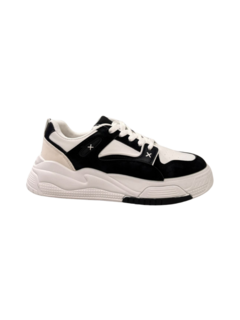 ZAPATILLA WAKE CORDON URBANA 35-40 NEGRO BLANCO (WK343/1NBL)