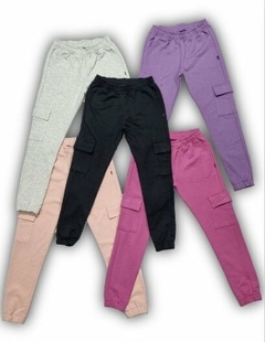 JOGGING COMPACTO NENA RUSTICO CARGO LISO (COM253276) - comprar online