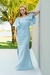 Vestido longo Rosa 100% Linho - comprar online