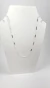 CHOKER PRATEADA MALHA CHAPINHA 3 LOSANGOS BANHO DE PRATA