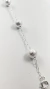PULSEIRA PRATEADA BOLINHAS JATEADAS 8MM BANHO DE PRATA - comprar online