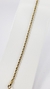 PULSEIRA AÇO INOX CORDÃO BAIANO 2MM X 21CM DOURADA