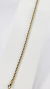 PULSEIRA AÇO INOX CORDÃO BAIANO 2MM X 21CM DOURADA