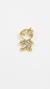 PINGENTE MENINO VAZADO CRAVEJADO BANHADO A OURO 18K