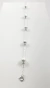PULSEIRA PRATEADA BOLINHAS JATEADAS 8MM BANHO DE PRATA