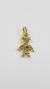 PINGENTE MENINO UMA PEDRINHA AZUL BANHADO A OURO 18K