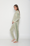 Conjunto Plush Verde Franja - comprar online
