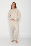 Conjunto Plush Beige Ribete - comprar online