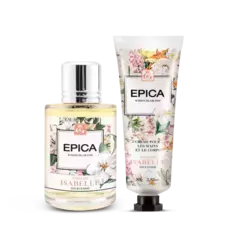 Set especial de regalo contiene 1 Eau de Parfum (50 ml) y 1 Crema para manos y cuerpo de 80g. (ISABELLE - FLORAL FRUTAL) - comprar online