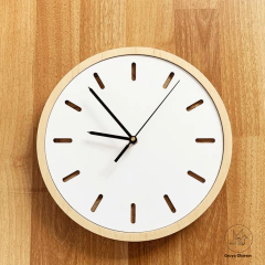 Reloj Enchapado Blanco