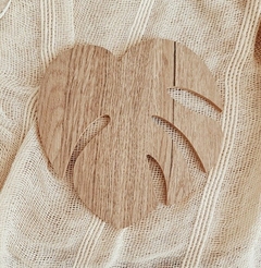 Bandeja de madera Hoja