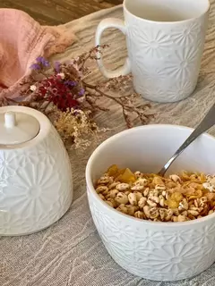 Azucarera Porcelana Margaritas - Gruya Objetos