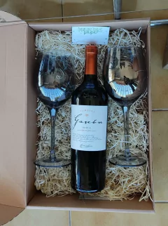 BOX 2 Copas Vino Mirror + Vino + Caja con packaging - tienda online