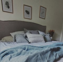 Pie de Cama/Manta Tejido Rústico - comprar online