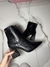 Bota cano baixo preta croco - comprar online