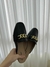 Mule quadrado preto