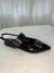 Slingback verniz preta - forma pequena na internet