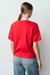 Remera amplia con rib - Glamurbano